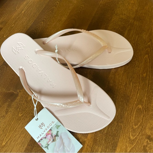 Malvados Playa-Shell Flip Flops, NWT, - Picture 4 of 9